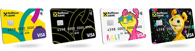 Raiffeisen bank - dizajnové platobné karty